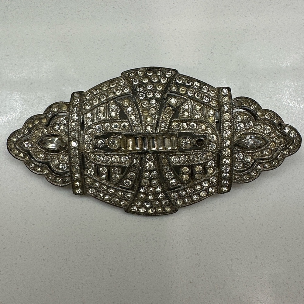 Vintage 1930’s Coro Duette rhinestone brooch
